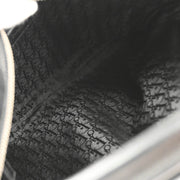 Christian Dior 2004 Black Leather Nylon Ballet Corset Hobo Handbag