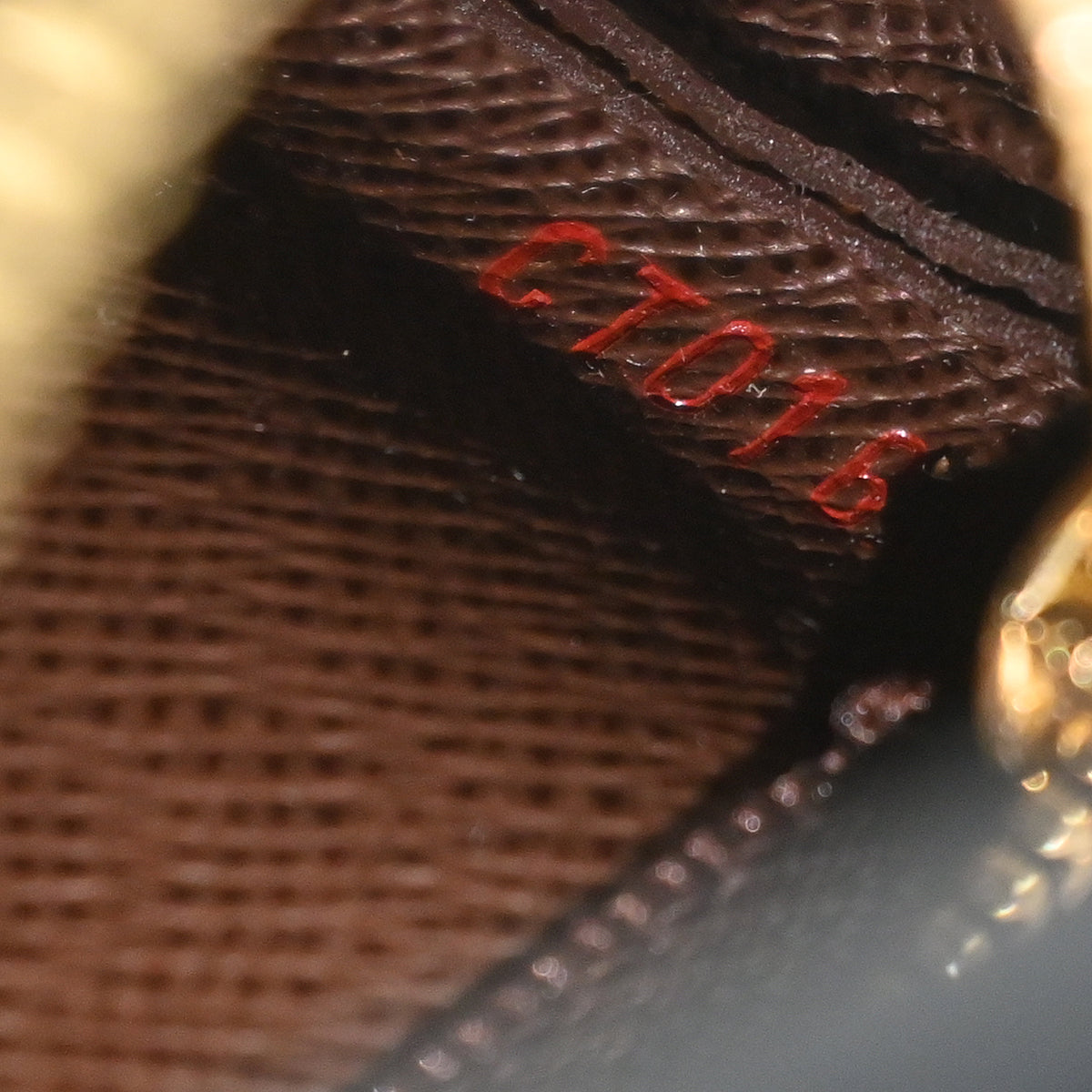 Louis Vuitton 2013 Damier Pochette Cles Coin Case Wallet Purse N62658