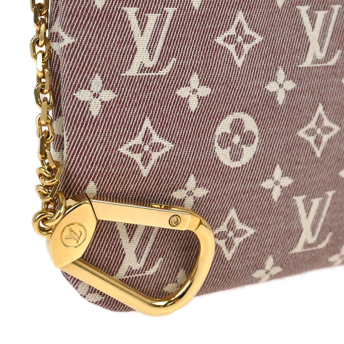 Louis Vuitton 2010 Red Monogram Idylle Pochette Cles Coin Case