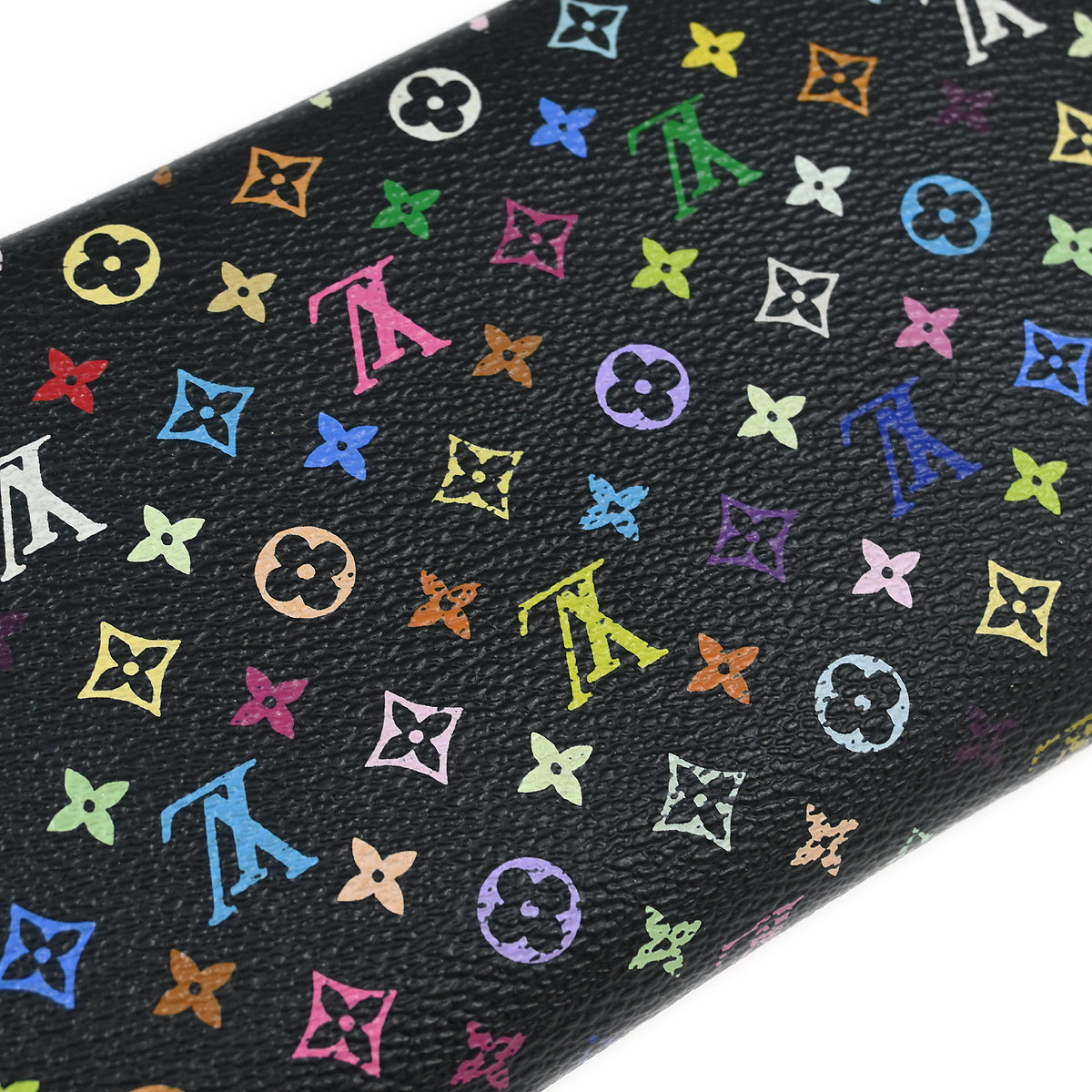 Louis Vuitton Black Multicolor Zippy Wallet M60243