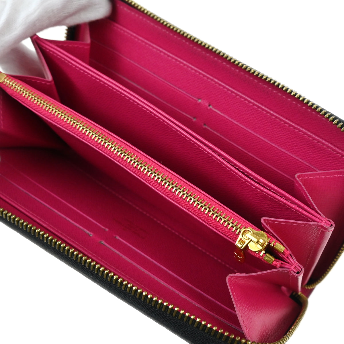 Louis Vuitton Black Multicolor Zippy Wallet M60243