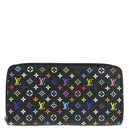 Louis Vuitton 2016 Black Multicolor Zippy Wallet M60243