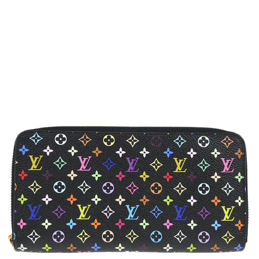 Louis Vuitton 2016 Black Multicolor Zippy Wallet M60243