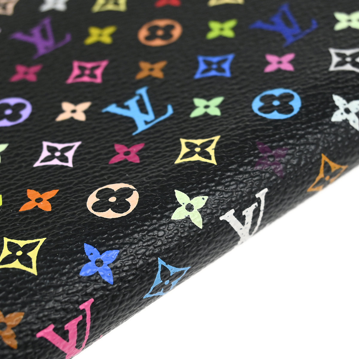 Louis Vuitton 2016 Black Multicolor Zippy Wallet M60243