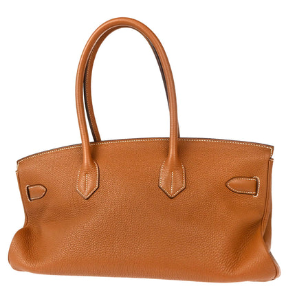 Hermes 2010 Gold Clemence JPG Shoulder Birkin
