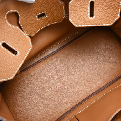 Hermes 2010 Gold Clemence JPG Shoulder Birkin