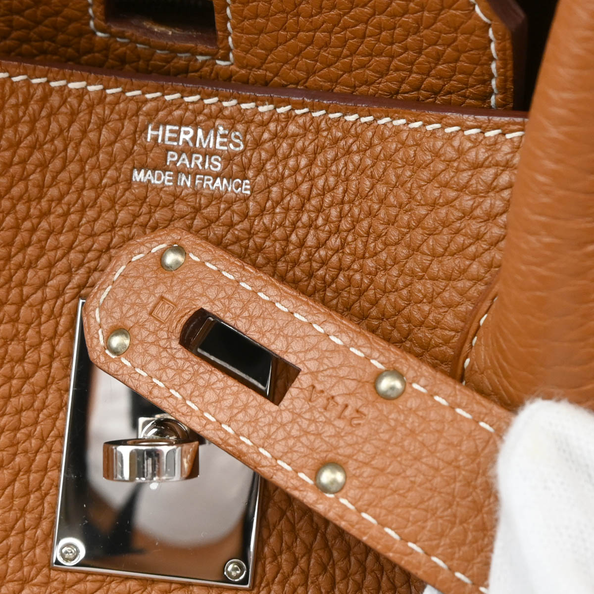 Hermes 2010 Gold Clemence JPG Shoulder Birkin