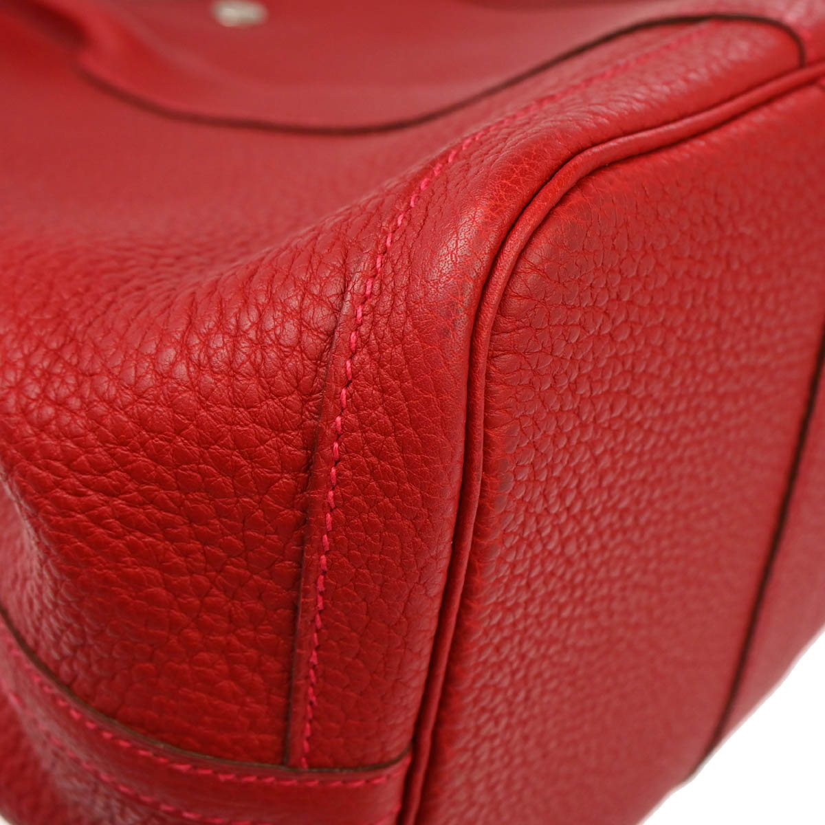 Hermes 2016 Rouge Vif Negonda Garden Party 36 PM Tote Handbag