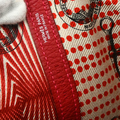 Hermes 2016 Rouge Vif Negonda Garden Party 36 PM Tote Handbag