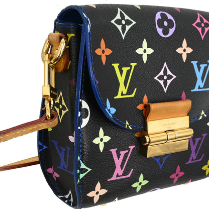 Louis Vuitton 2012 Black Multicolor Heart Breaker Shoulder Bag M40659