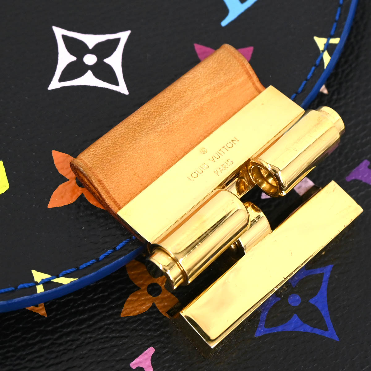 Louis Vuitton 2012 Black Multicolor Heart Breaker Shoulder Bag M40659