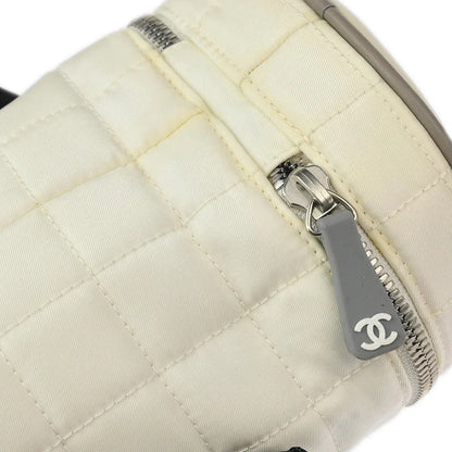 Chanel 2000-2002 White Nylon Sport Line Choco Bar Bottle Holder Shoulder Bag