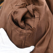 Christian Dior Collarless Jacket Brown #M