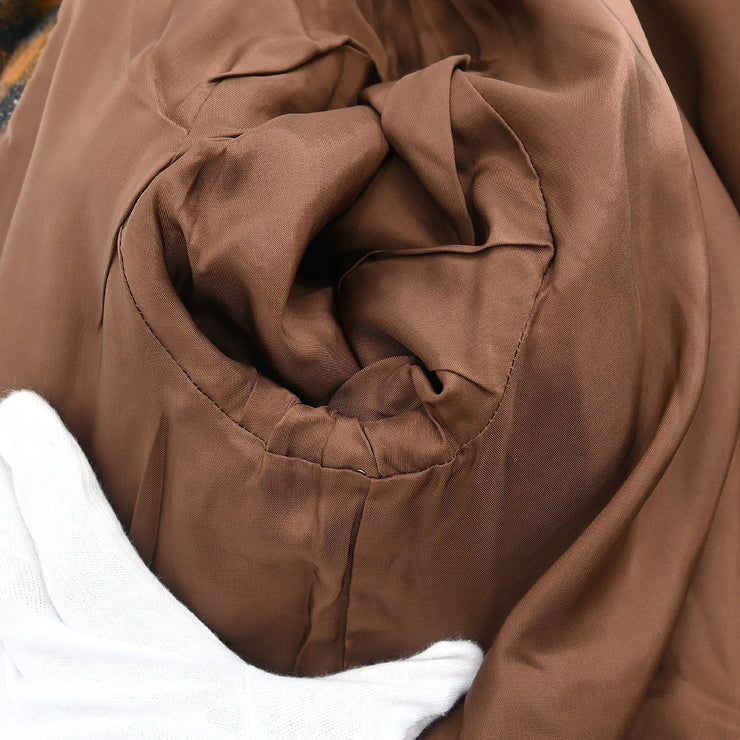 Christian Dior Collarless Jacket Brown #M