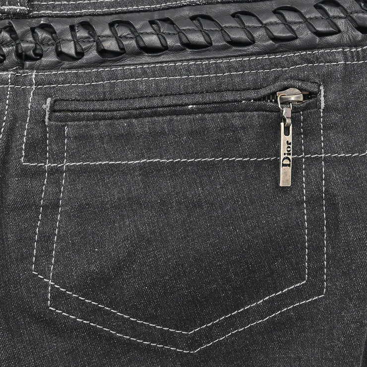 Christian Dior 2006 Denim Pants Black #42