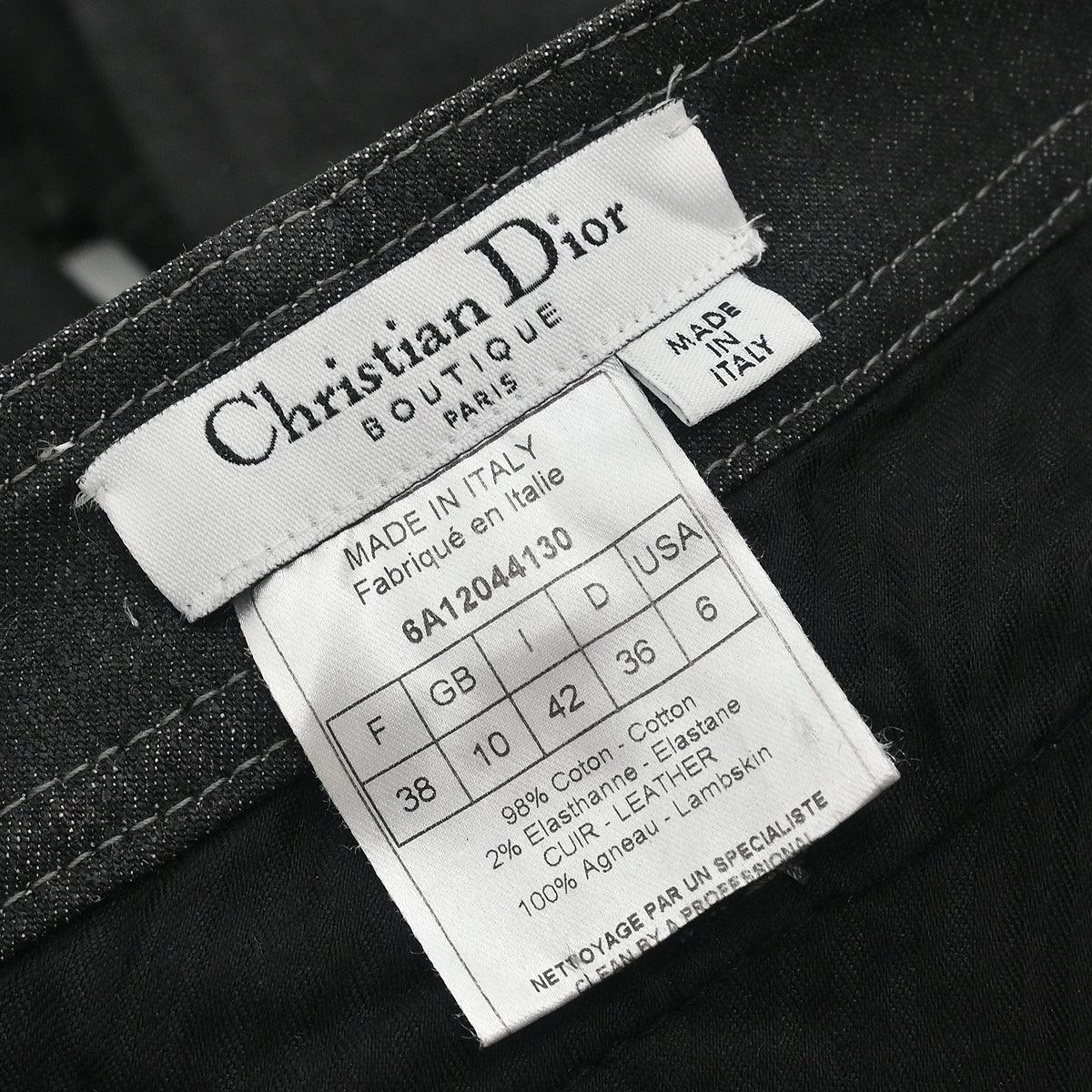 Christian Dior Denim Pants Black #38