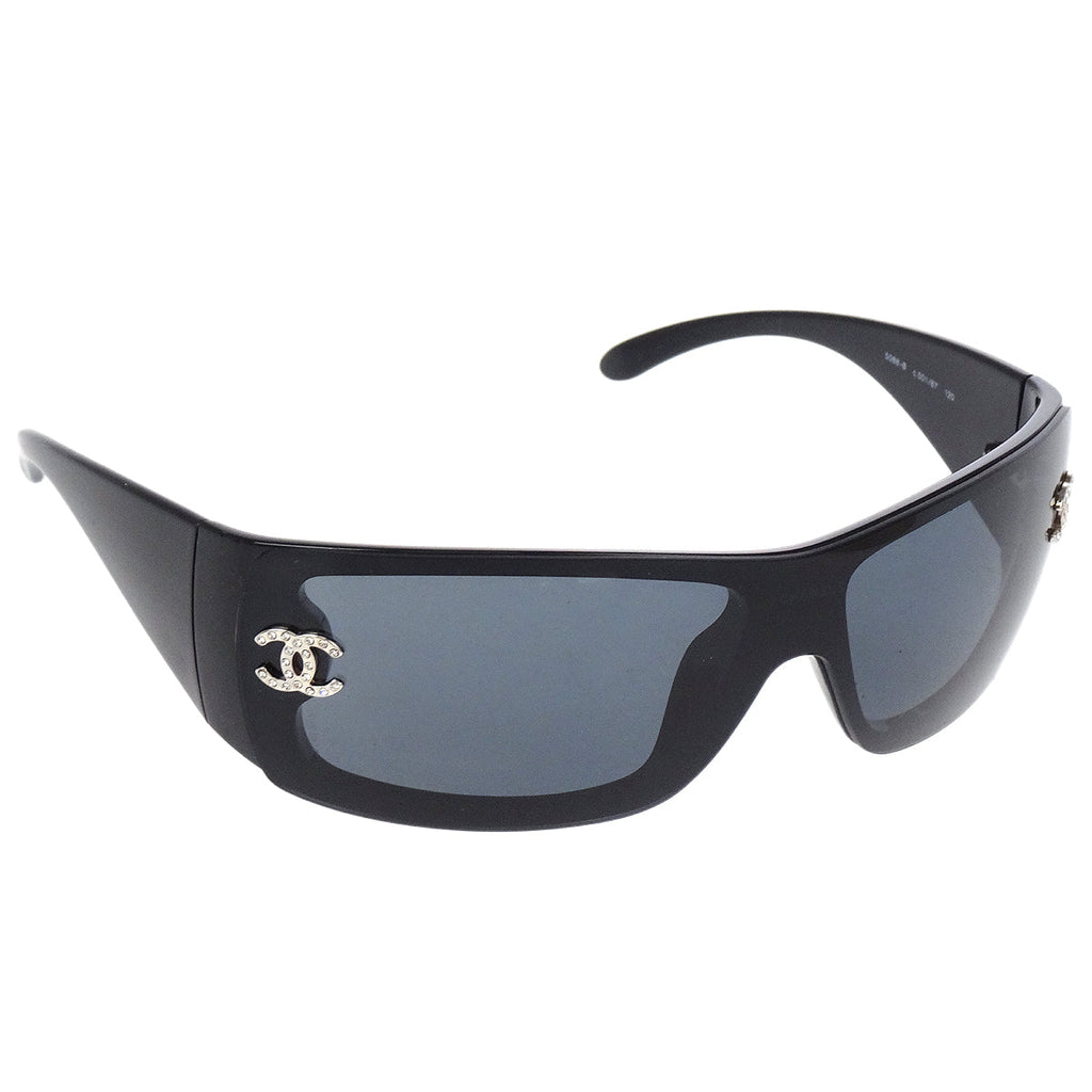 Chanel Sunglasses Eyewear Black Rhinestone Small Good