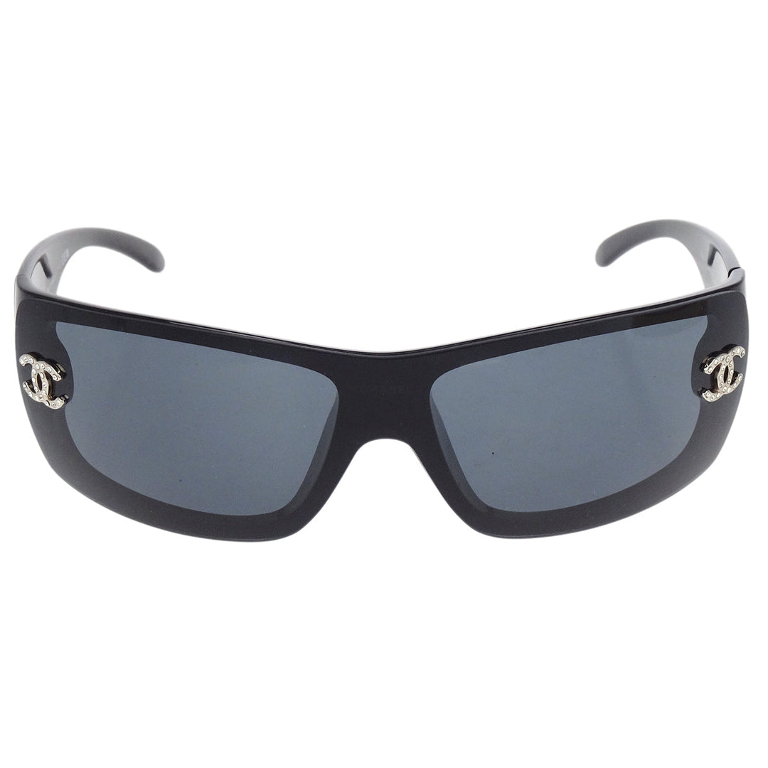 Chanel Sunglasses Eyewear Black Rhinestone Small Good