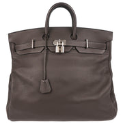 Hermes 2001 Graphite Togo Haut a Courroies 50 Handbag