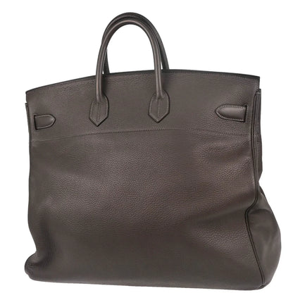 Hermes Graphite Togo Haut a Courroies 50 Handbag