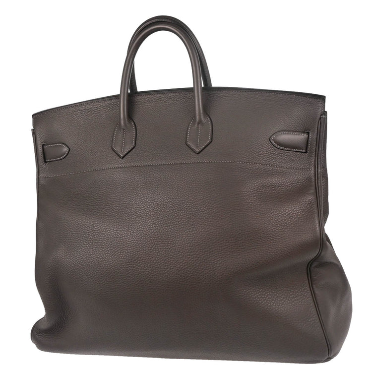 Hermes 2001 Graphite Togo Haut a Courroies 50 Handbag