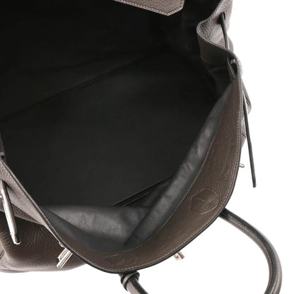Hermes Graphite Togo Haut a Courroies 50 Handbag