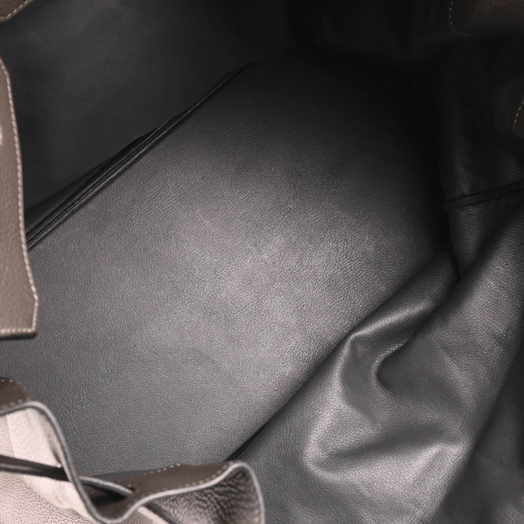 Hermes 2001 Graphite Togo Haut a Courroies 50 Handbag