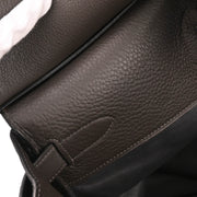 Hermes 2001 Graphite Togo Haut a Courroies 50 Handbag
