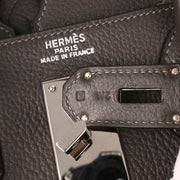 Hermes 2001 Graphite Togo Haut a Courroies 50 Handbag