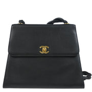 Chanel 1997-1999 Black Caviar Shoulder Bag