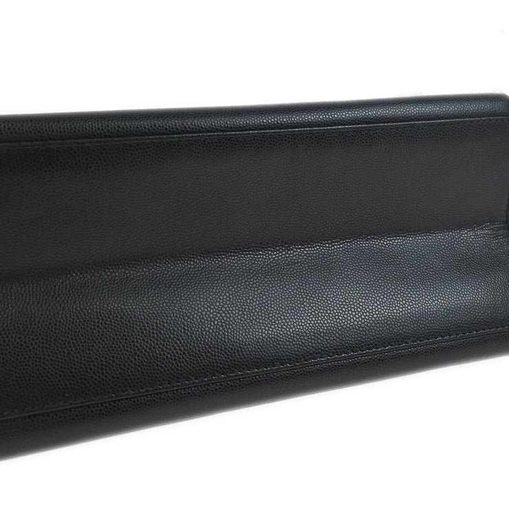Chanel 1997-1999 Black Caviar Shoulder Bag
