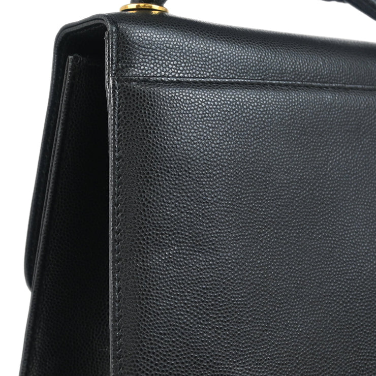 Chanel 1997-1999 Black Caviar Shoulder Bag