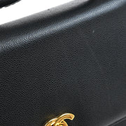 Chanel 1997-1999 Black Caviar Shoulder Bag