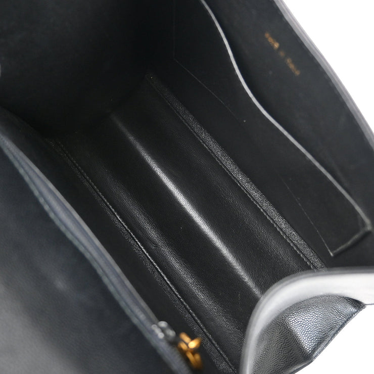 Chanel 1997-1999 Black Caviar Shoulder Bag