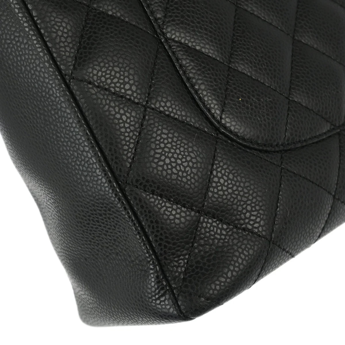 Chanel 2006-2008 Black Caviar Petite Shopping Tote PST Chain Handbag