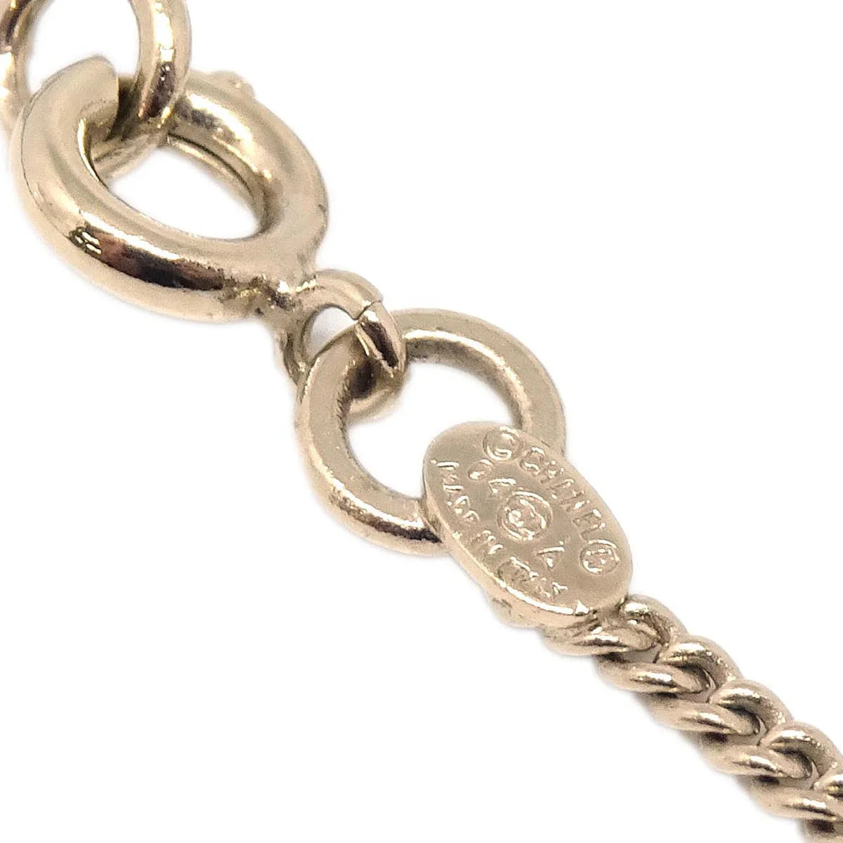 Chanel Gold Perfume Chain Pendant Necklace 04A