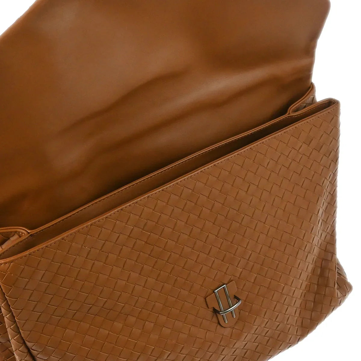 Bottega Veneta Brown Intrecciato Briefcase Handbag