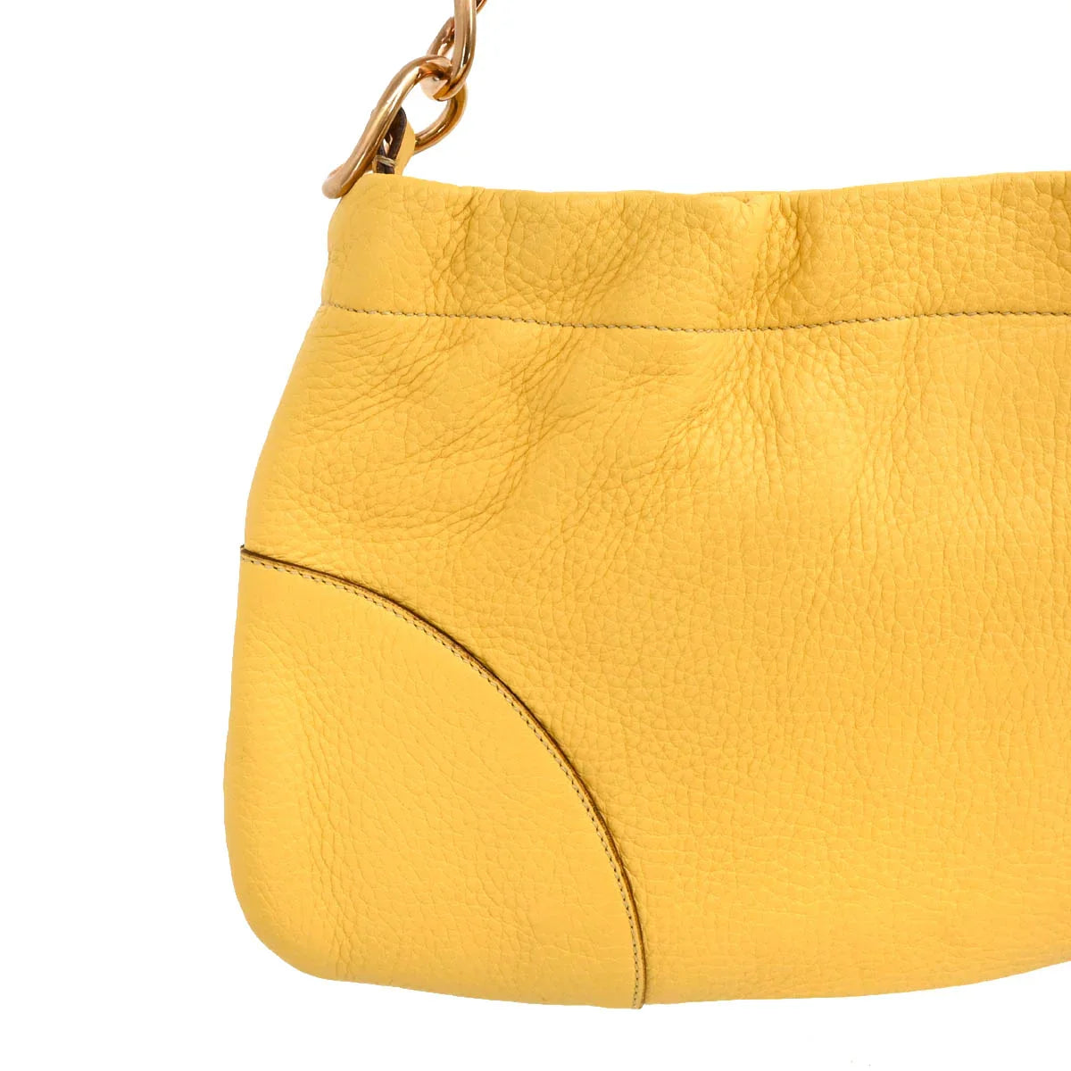 Prada Yellow Chain Shoulder Bag