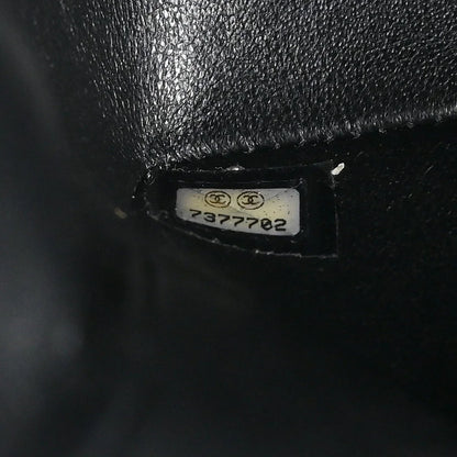 Chanel 2002-2003 Brown Canvas COCO Medium Classic Double Flap Shoulder Bag
