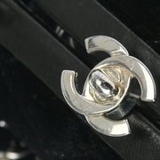 Chanel Black Velvet Kisslock Chain Shoulder Bag