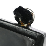 Chanel Black Velvet Kisslock Chain Shoulder Bag