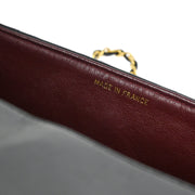 Chanel 1991-1994 Black Lambskin Medium Diana Shoulder Bag
