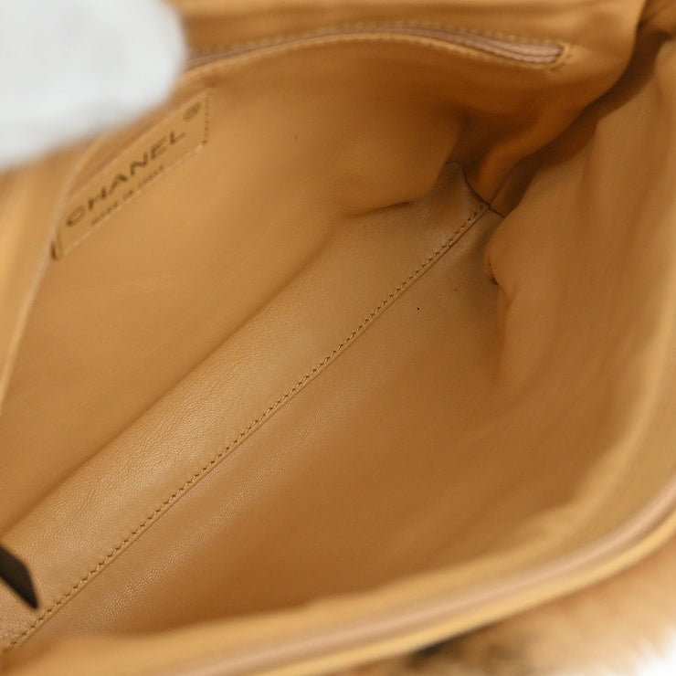 Chanel 2000-2002 Beige Fur Handbag
