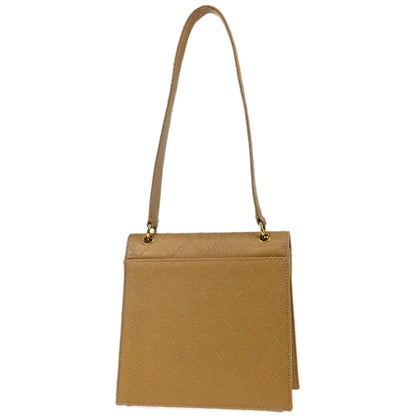 Chanel 1997-1999 Beige Caviar Shoulder Bag
