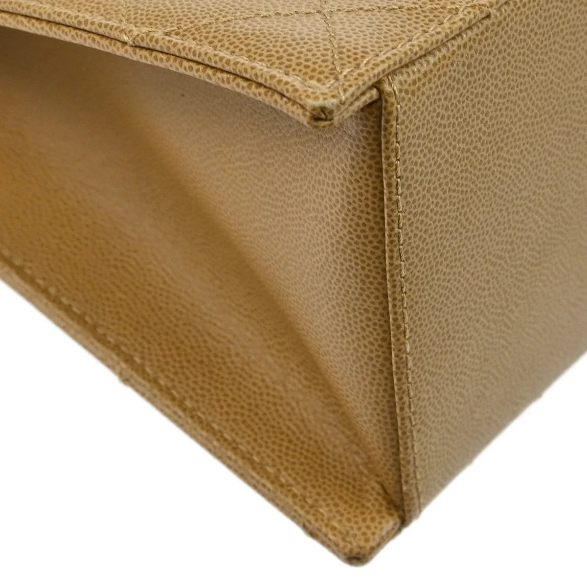 Chanel 1997-1999 Beige Caviar Shoulder Bag