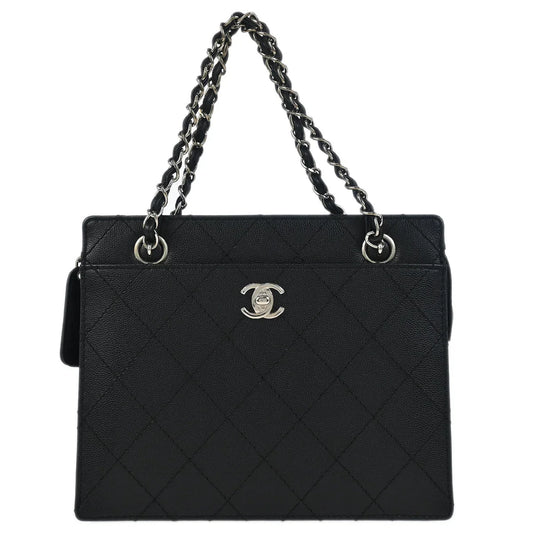 Chanel 1997-1999 Black Caviar Handbag 185475