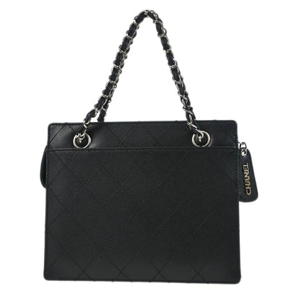 Chanel 1997-1999 Black Caviar Handbag 185475