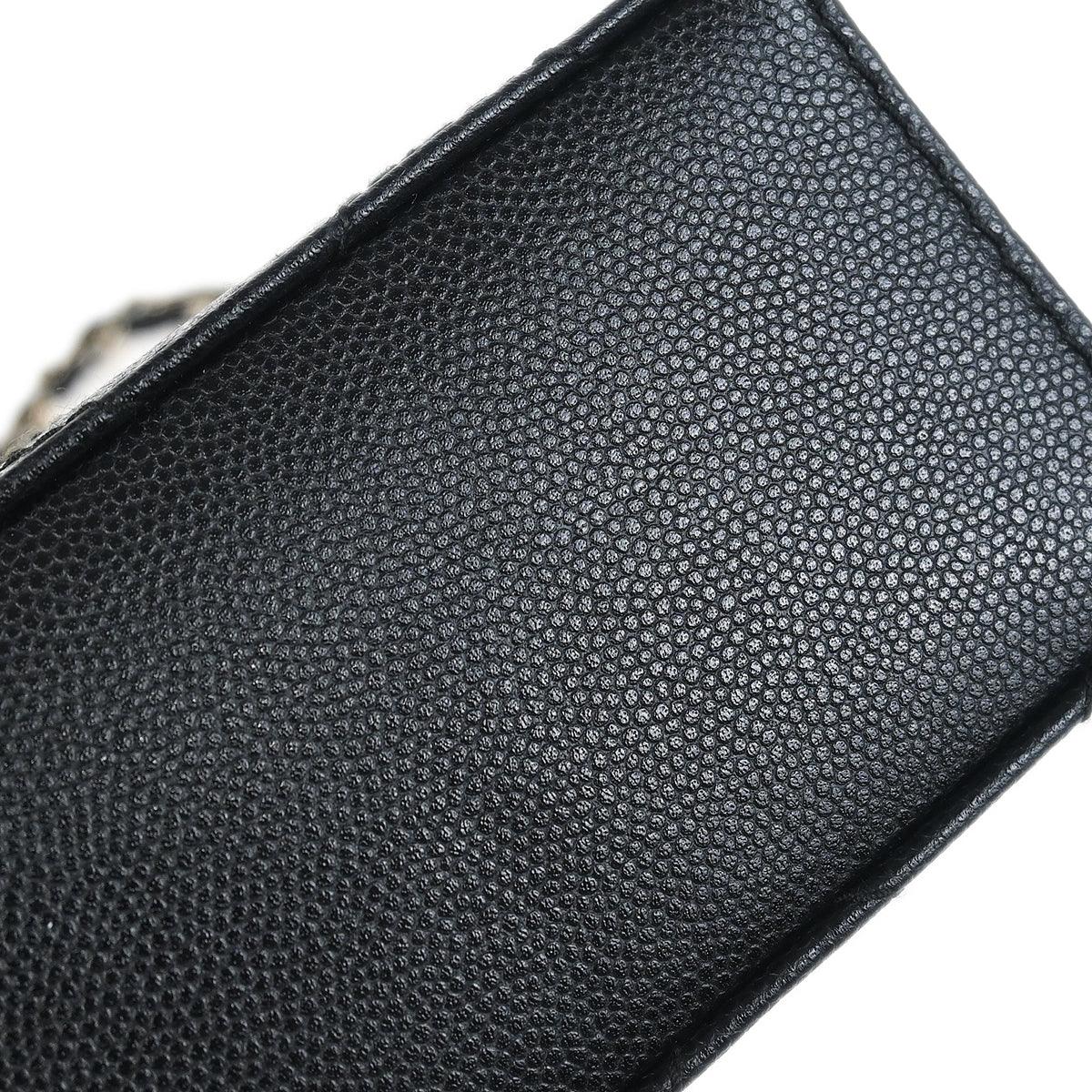 Chanel 1997-1999 Black Caviar Handbag 185475