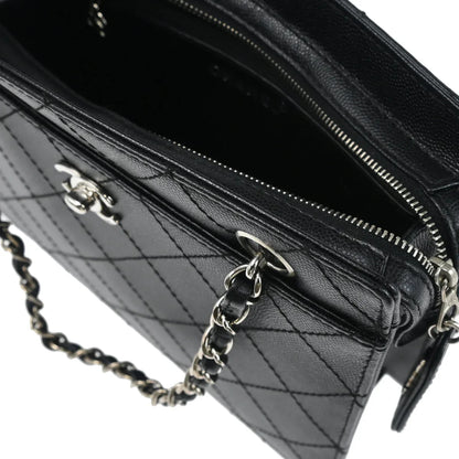 Chanel 1997-1999 Black Caviar Handbag 185475