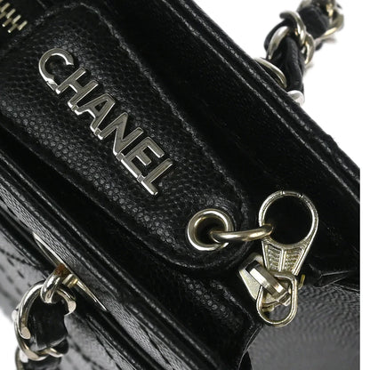 Chanel 1997-1999 Black Caviar Handbag